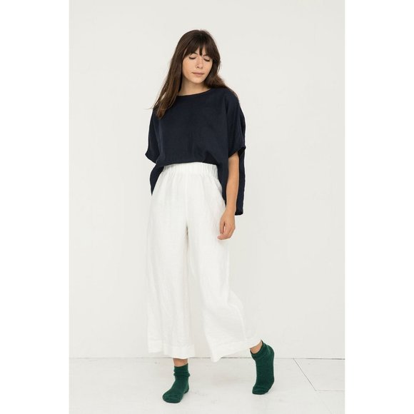 Elizabeth Suzann Florence Pant in Ivory Linen